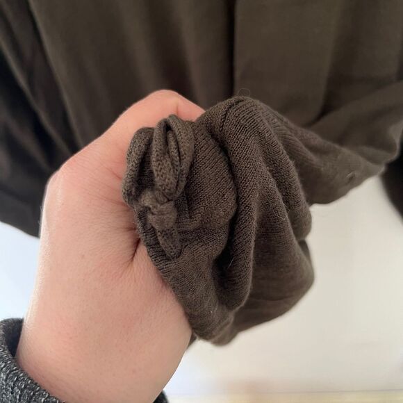 Cleo Brown Boatneck Long Sleeve Lightweight Sweater - Picture 6 of 6